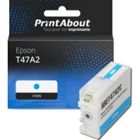 Cartouche compatible Epson T47A2 - Cyan