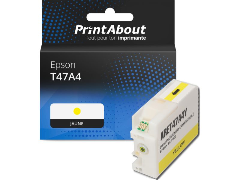 Cartouche compatible Epson T47A4 - Jaune