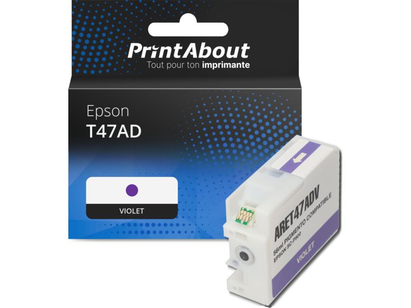 Cartouche compatible Epson T47AD - Violet