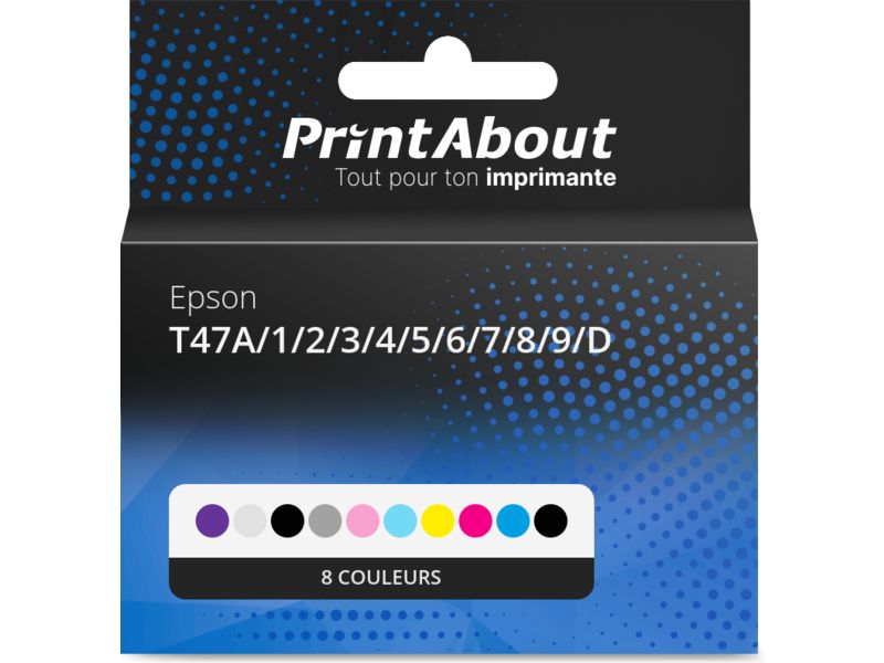 Homebrew Epson ET47A/1/2/3/4/5/6/7/8/9/DPA Cartouche d'encre Multipack 10 couleurs