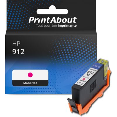 Cartouche compatible HP 912 (3YL78AE) - Magenta