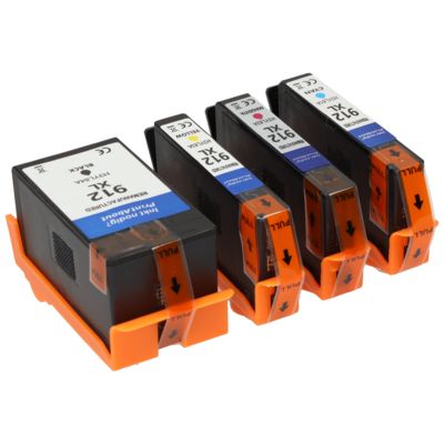Cartouche compatible HP 912 (3YL77/78/79/80AE) - 4 couleurs - Multipack
