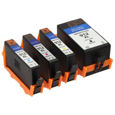Cartouche compatible HP 912 (3YL77/78/79/80AE) - 4 couleurs - Multipack