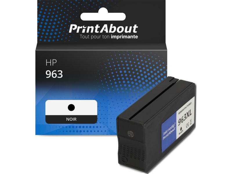 Cartouche compatible HP 963 (3JA26AE) - Noir