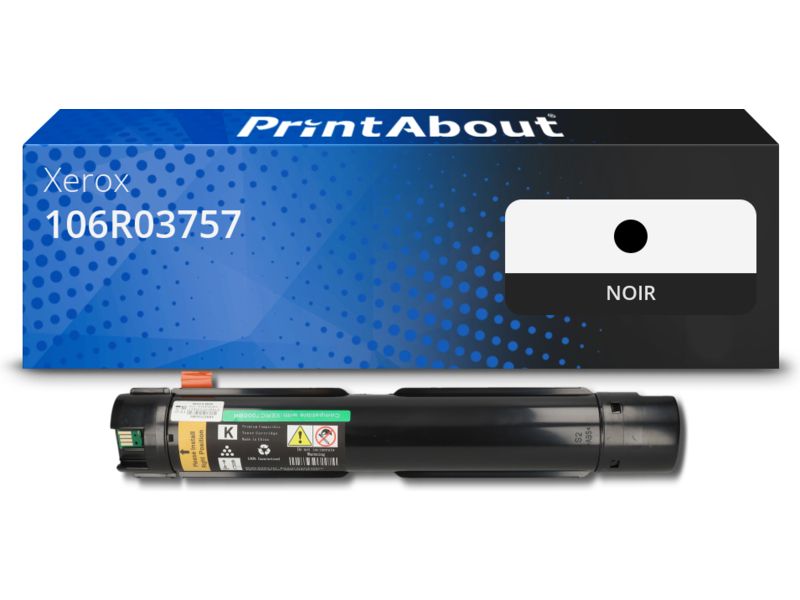 Toner compatible Xerox 106R03757 - Noir - Grande capacité