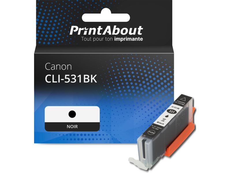 Cartouche compatible Canon CLI-531BK - Noir