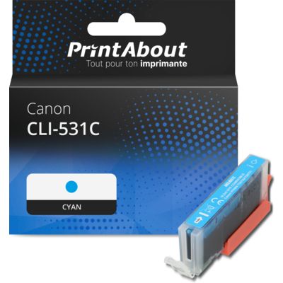 Cartouche compatible Canon CLI-531C - Cyan