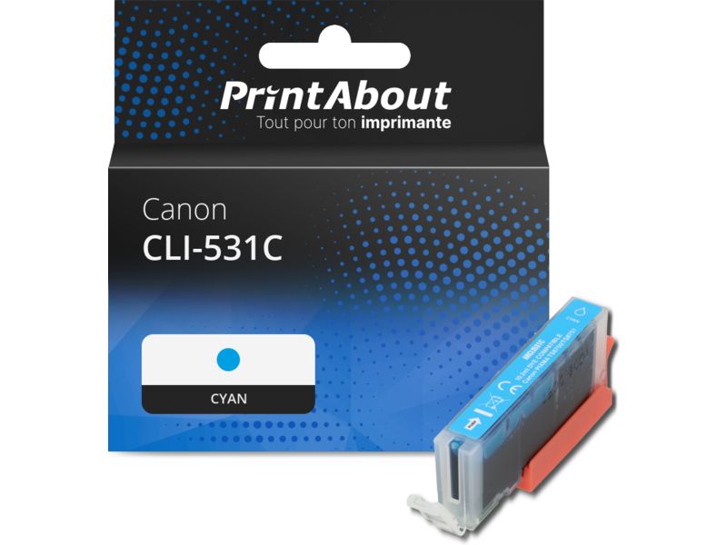 Cartouche compatible Canon CLI-531C - Cyan