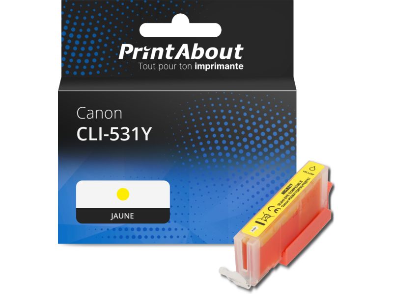 Cartouche compatible Canon CLI-531Y - Jaune