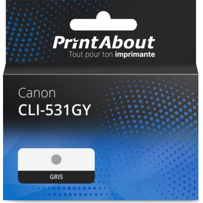 Cartouche compatible Canon CLI-531GY - Gris