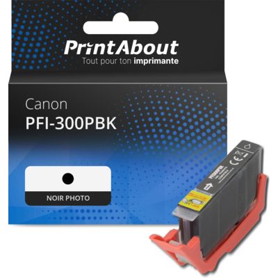 Cartouche compatible Canon PFI-300PBK - Noir photo