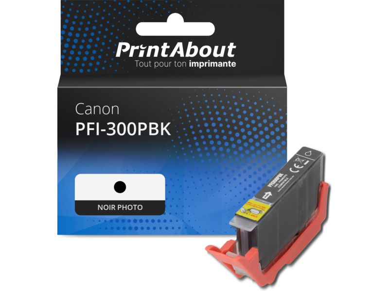 Cartouche compatible Canon PFI-300PBK - Noir photo