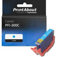 Cartouche compatible Canon PFI-300C - Cyan