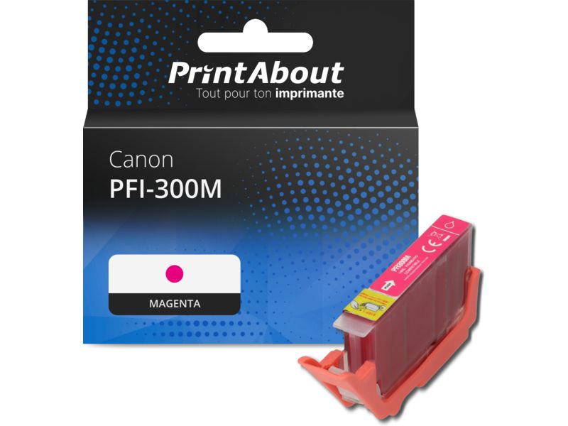 Cartouche compatible Canon PFI-300M - Magenta