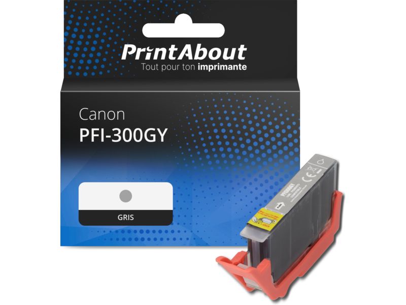 Cartouche compatible Canon PFI-300GY - Gris