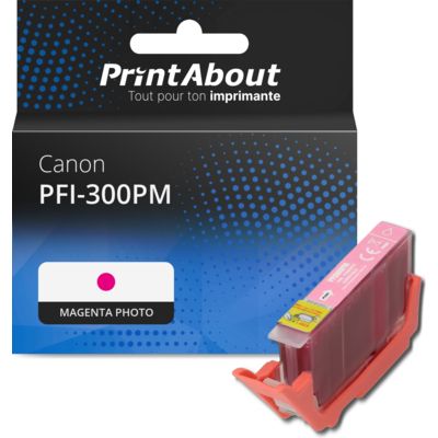Cartouche compatible Canon PFI-300PM - Magenta photo