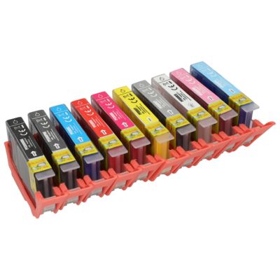 Ménage Cartouche d'encre Canon PFI-300PBK/MBK/C/R/M/Y/GY/CO/PM/PC Multipack 10 couleurs
