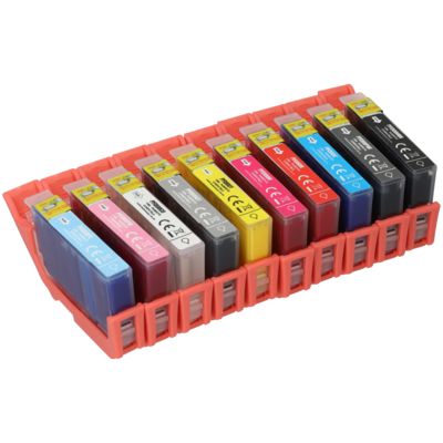 Ménage Cartouche d'encre Canon PFI-300PBK/MBK/C/R/M/Y/GY/CO/PM/PC Multipack 10 couleurs