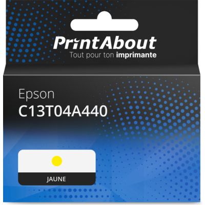 Cartouche compatible Epson C13T04A440 - Jaune - Très grande capacité