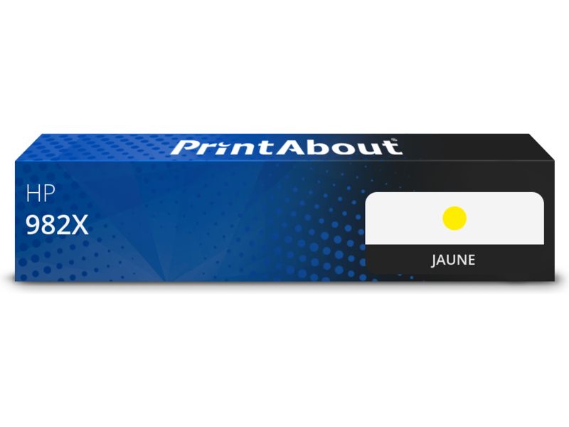 Cartouche compatible HP 982X (T0B29A) - Jaune - Grande capacité
