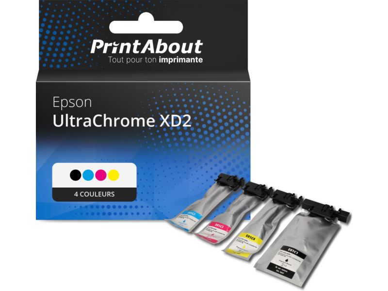 Cartouche compatible Epson UltraChrome XD2 (C13T40D/41/42/43/440) - 4 couleurs - Multipack