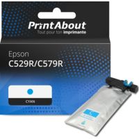 Cartouche compatible Epson C529R/C579R  (T01D200) - Cyan - Très grande capacité
