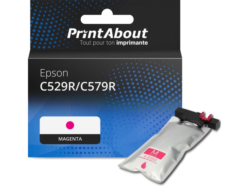 Cartouche compatible Epson C529R/C579R  (T01D300) - Magenta - Très grande capacité