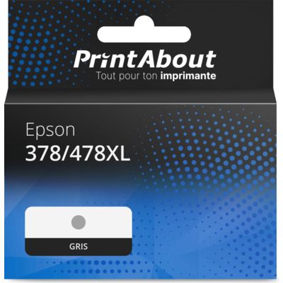 Cartouche compatible Epson 378/478XL (C13T04F64010) - Gris - Grande capacité