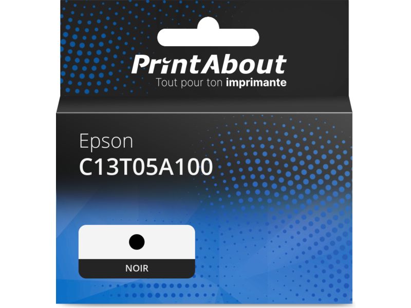 Cartouche compatible Epson C13T05A100 - Noir - Grande capacité