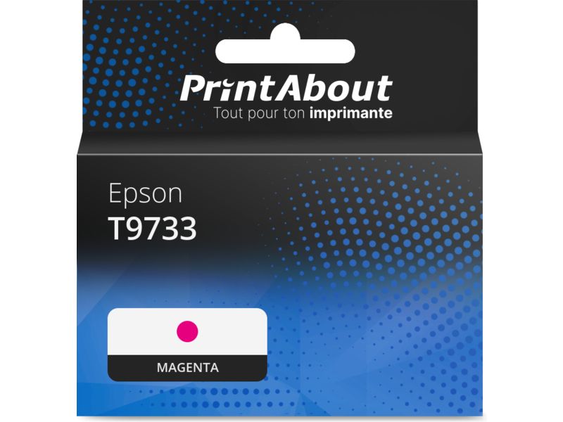 Cartouche compatible Epson T9733 - Magenta - Grande capacité