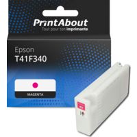 Cartouche compatible Epson T41F340 - Magenta - Grande capacité