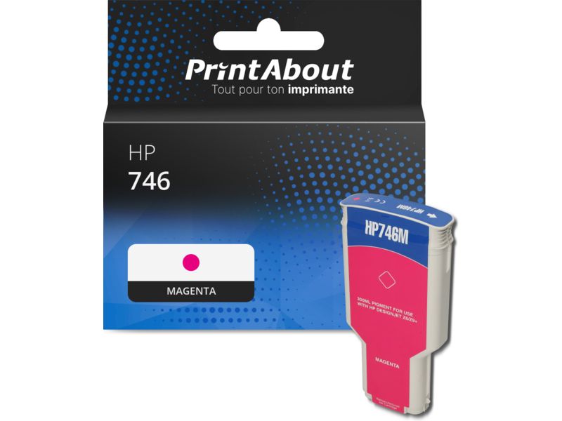 Cartouche compatible HP 746 (P2V78A) - Magenta