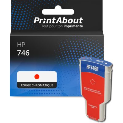Cartouche compatible HP 746 (P2V81A) - Rouge chromatique
