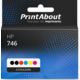 Cartouche compatible HP 746 (P2V78/79/80/81/82/83A) - 6 couleurs - Multipack