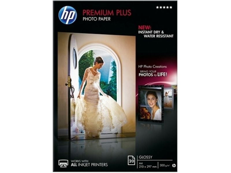 HP CR672A Premium Plus Glanzend A4 (20 vel) - Papier photo