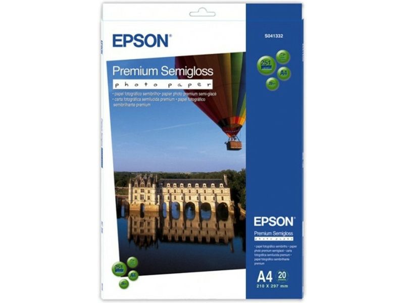 Epson S041332 Preminum Semigloss A4 (20 vel) - Papier photo