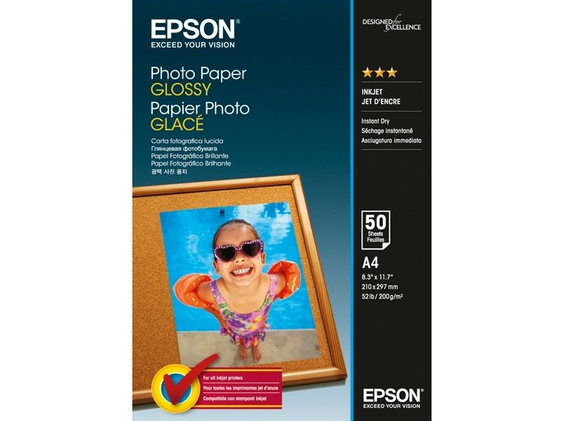 Epson S042539 Glossy Photo Paper A4 (50 vel) - Papier photo