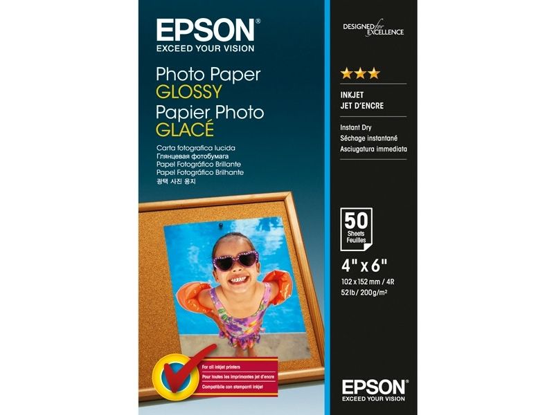 Epson S042547 Glossy Photo Paper 10 x 15 (50 vel) - Papier photo
