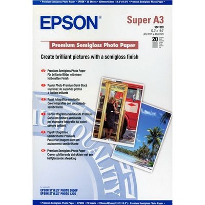 Epson S041328 Premium Semigloss A3+ (20 vel) - Papier photo