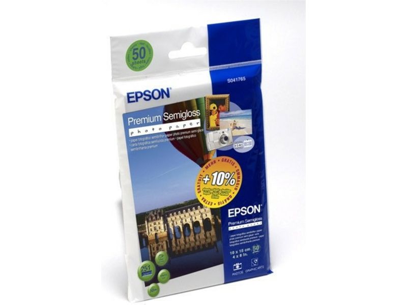 Epson S041765 Premium Semigloss 10 x 15 (50 vel) - Papier photo