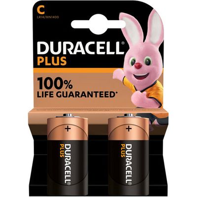 Duracell Plus C MN1400 2 stuks - Piles