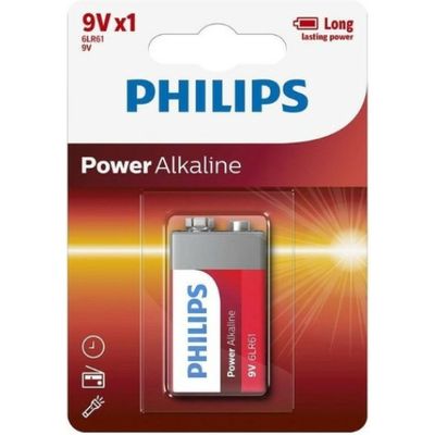 Philips Power Alkaline 9V E-Block - Piles