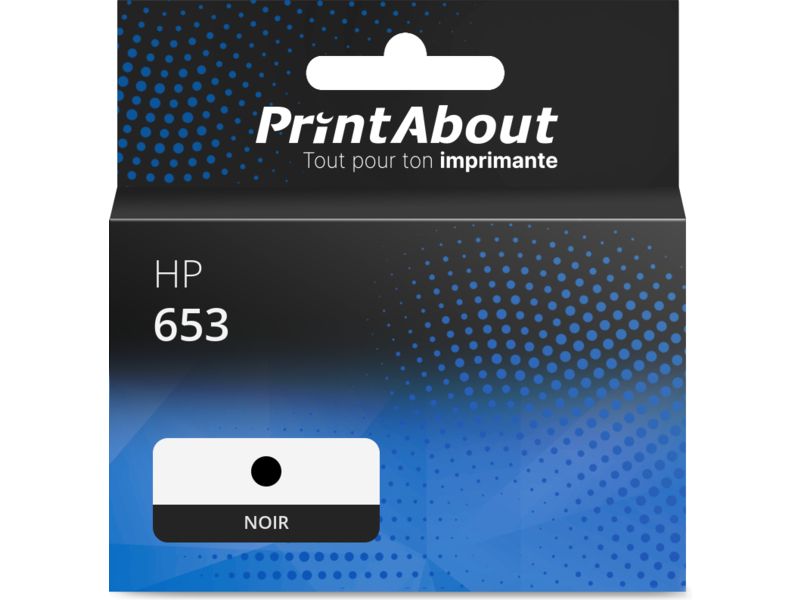 Cartouche compatible HP 653 (3YM75AE) - Noir