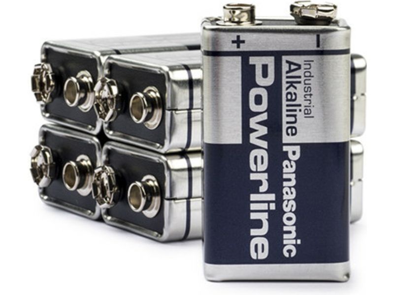 Panasonic Powerline 9V 6LR61 E-Block - (5 pièces) - Piles