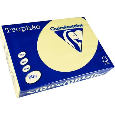 Clairefontaine Jaune A4 Papier couleur 80 g/m² (500 feuilles)