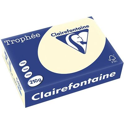 Clairefontaine Ivoire A4 Papier couleur 210 g/m² (250 feuilles)