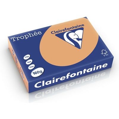 Clairefontaine Caramel A4 Papier couleur 160 g/m² (250 feuilles)