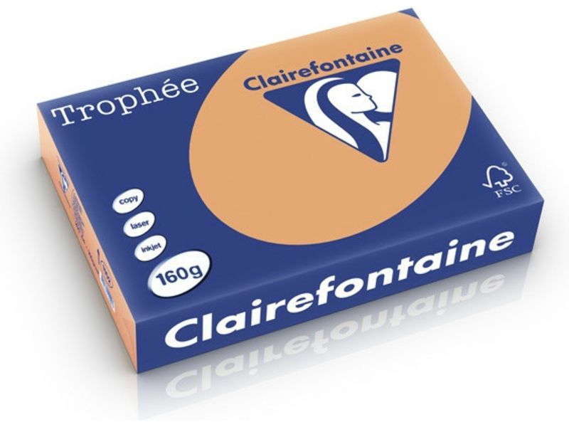 Clairefontaine Caramel A4 Papier couleur 160 g/m² (250 feuilles)