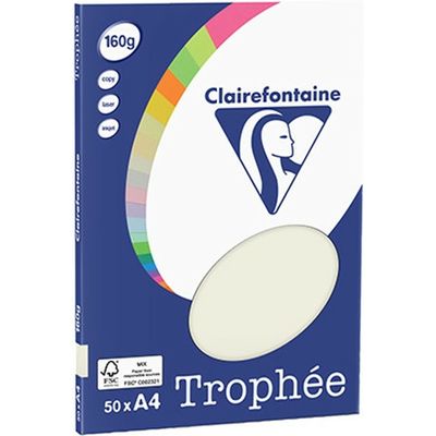 Clairefontaine Chamois A4 Papier couleur 160 g/m² (50 feuilles)