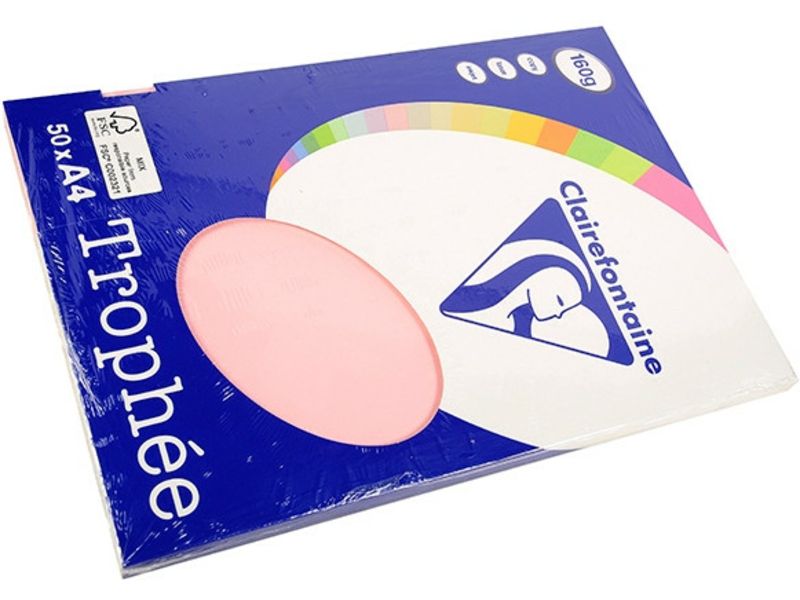 Clairefontaine Lila A4 - 160 g/m² (50 feuilles) - Papier de couleur